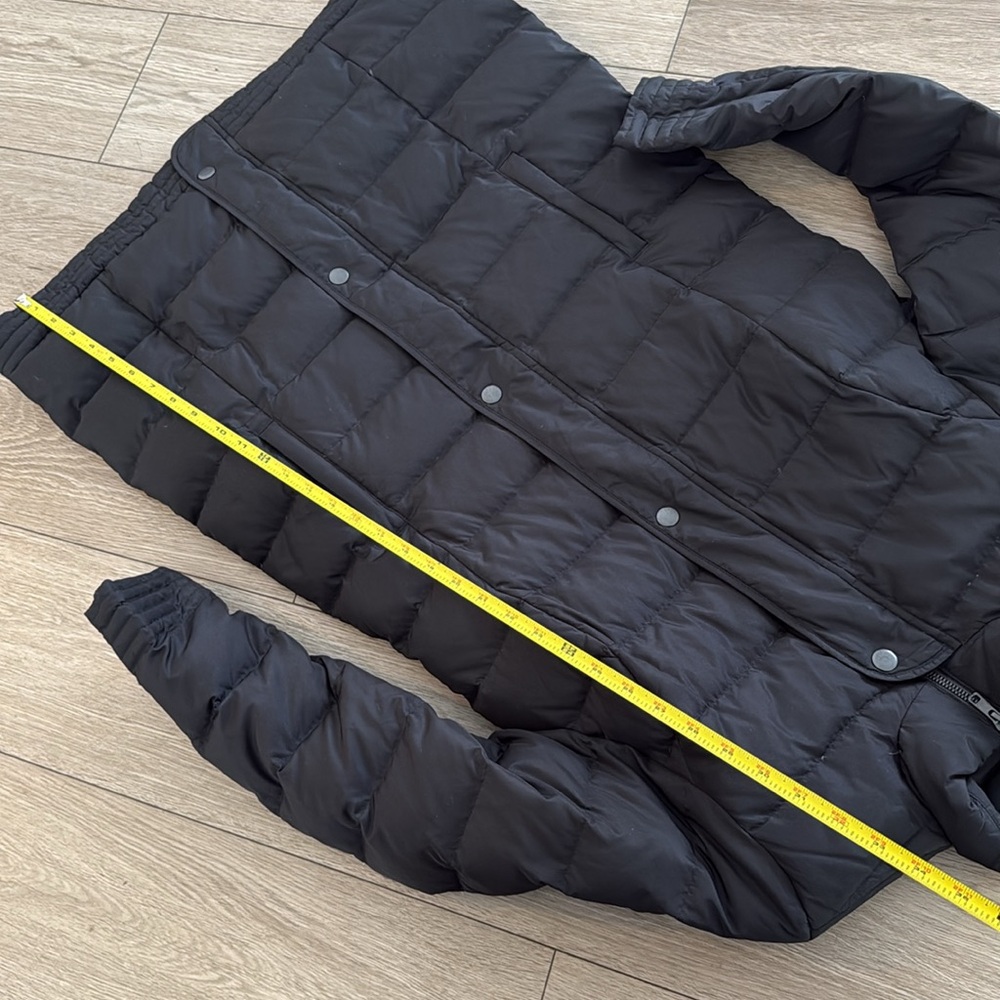 J. Jill Down puffer long jacket size xsmall black - Picture 4 of 8
